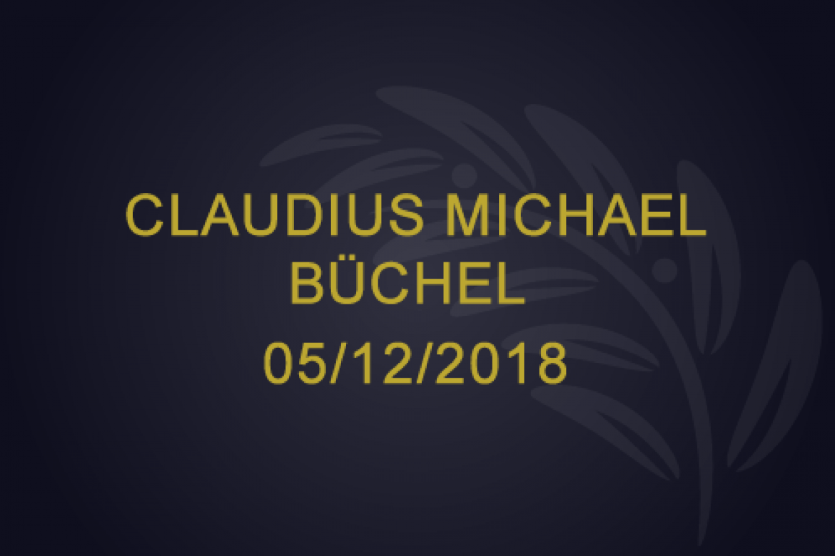 Claudius Michael Buchel – 05/12/2018