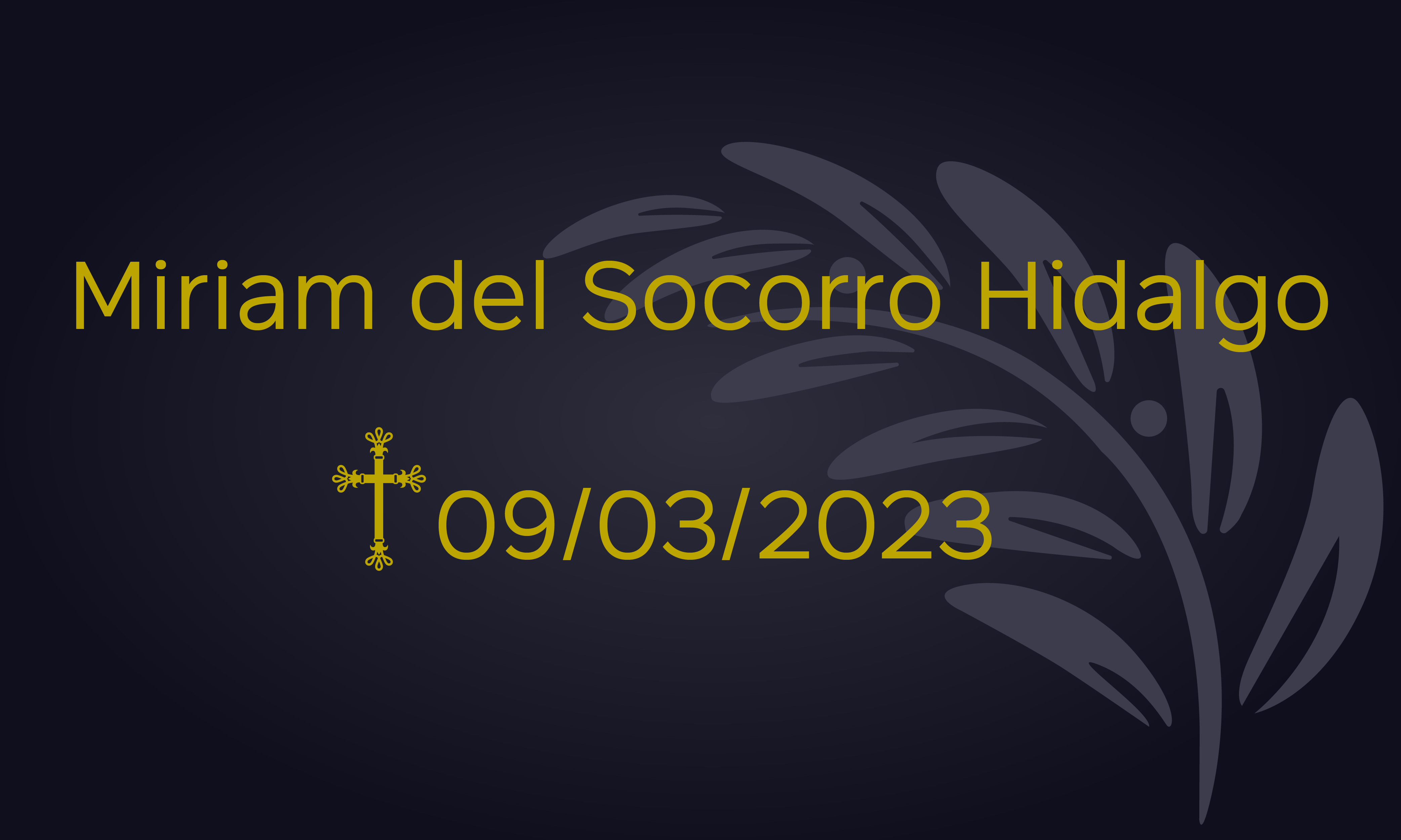 Miriam del Socorro Hidalgo – 09/03/2023