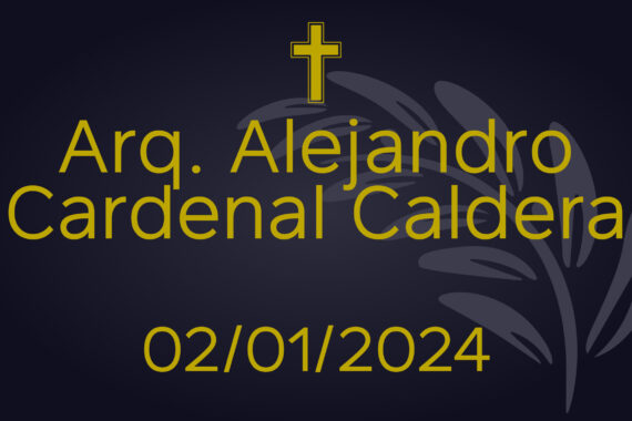 Arq. Alejandro Cardenal Caldera – 02/01/2024
